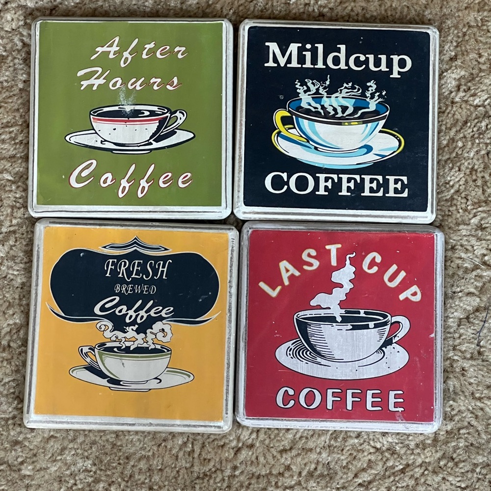 Retro Coffee Plaques